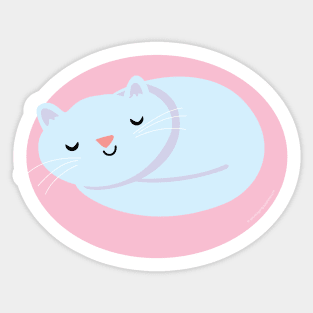 Purr Oval Sticker